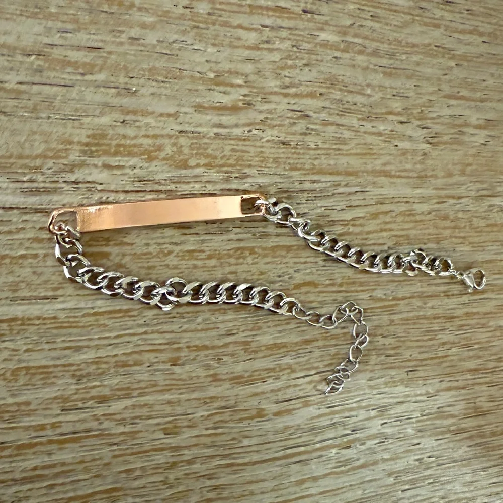 Silver and Gold Men's Bracelet
